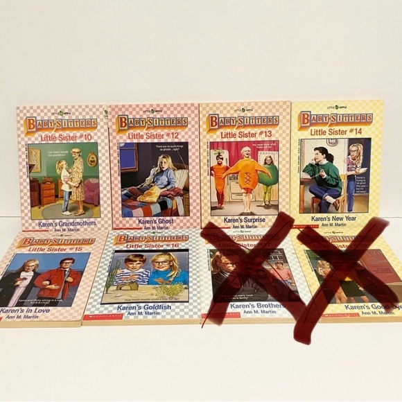 Scholastic Other - Baby Sitters Little Sister Book Lot 10 12 13 14 15 16 Babysitters Club VTG